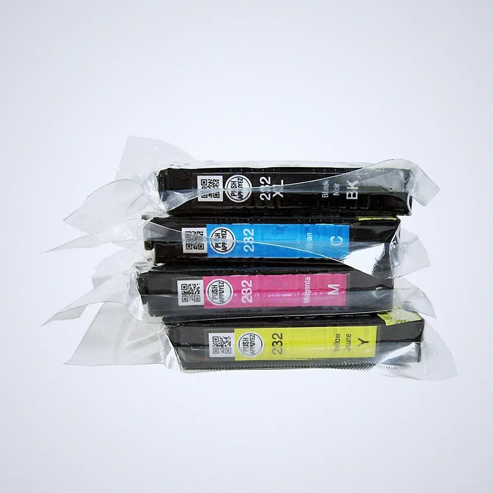 4PK Genuine Epson 232XL High Yield Black & 3 Standard Yield Colors (Not Initial)