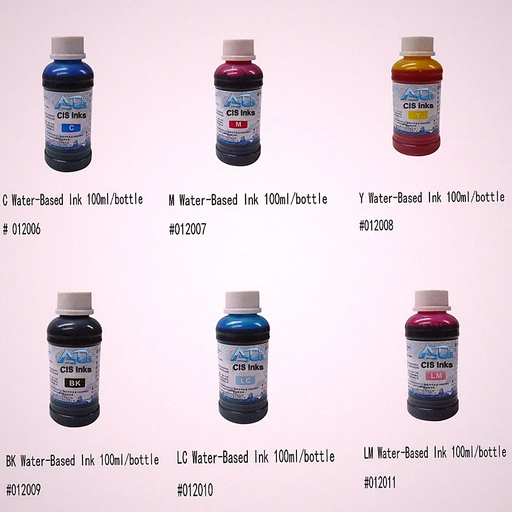 6 Colors Water-based Dye Refilled Inks For Inkjet Paper T-shirts Heat Press Tran