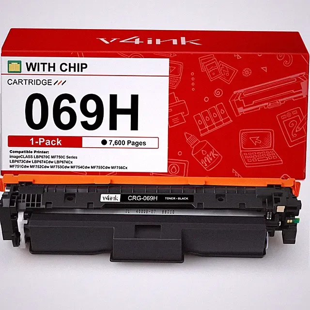 Canon 069H Toner Cartridge 4 Pack Compatible Replacement for Color imageCLASS