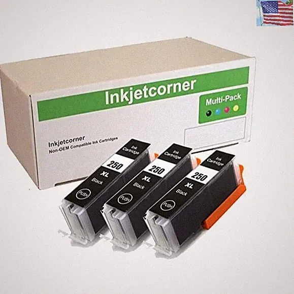 Cost-Effective 3-Pack Black Ink Cartridges - Compatible with Multiple Printers