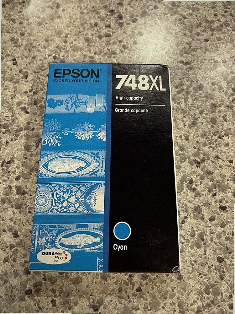 Cyan High Yield Ink For Inkjet Printer 4000 Page Yield Smudge Resistant