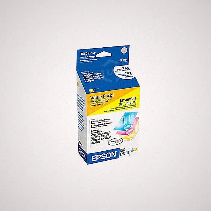 Epson T060 Color Ink Cartridge Photo Value Pack, Standard Yield, 3/Pack EXP