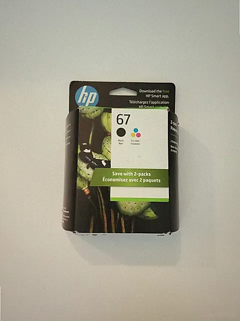 Genuine HP 67 Black & Tri-Color ink Cartridges OEM Sealed Box Exp 02/2025