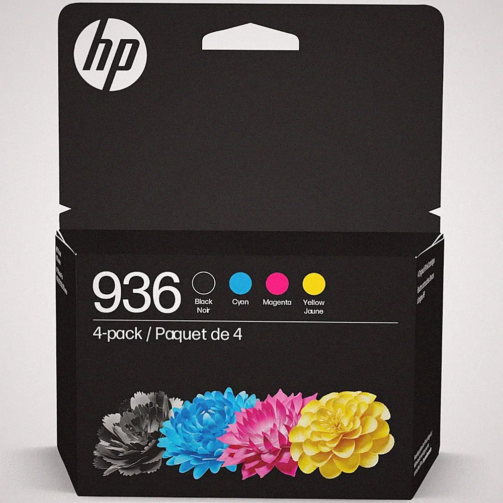 HP 936 4-Pack Standard Capacity Ink Cartridges - Black/Cyan/Magenta/Yellow
