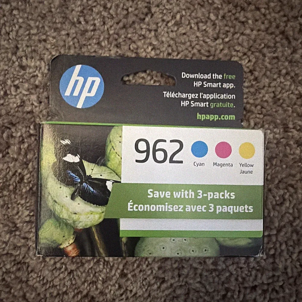HP 962 3YP00AN#140 CYAN/MAGENTA/ YELLOW STANDARD YIELD INK CARTRIDGE 3 PACK