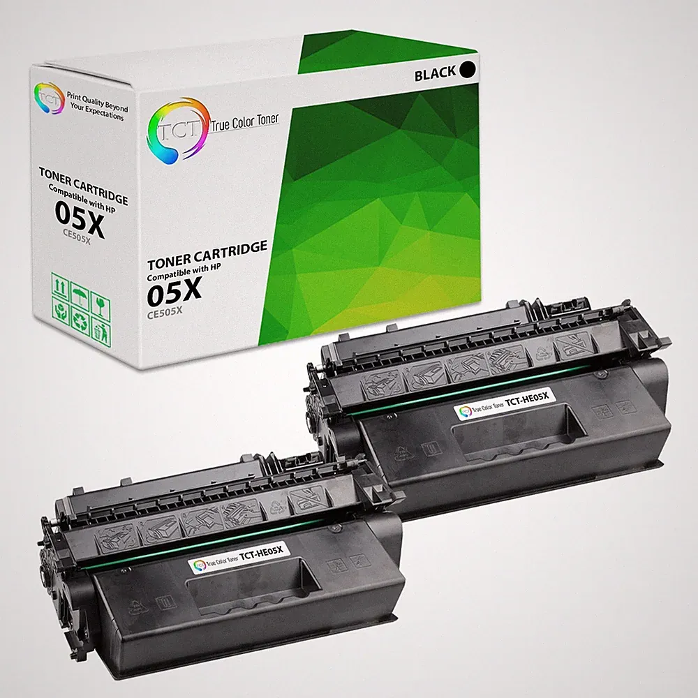 TCT 2 Black CE505X 05X High Yield toner cartridges For HP LaserJet P2055