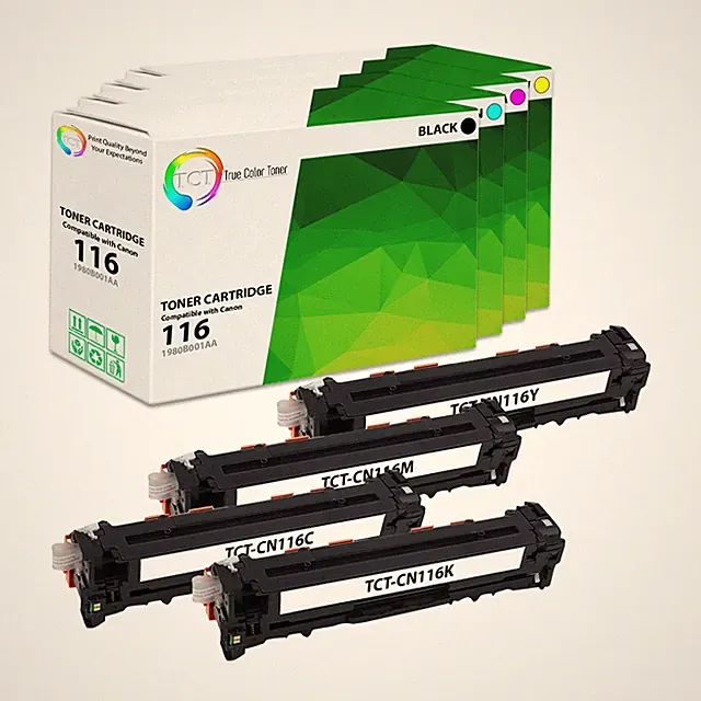TCT 4PK 116 Color Toner Cartridge Set For Canon Imageclass MF8050cn MF8080cw
