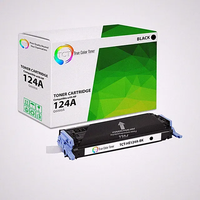 TCT Black Q6000A 124A Toner Cartridges For HP LaserJet 1600 2600